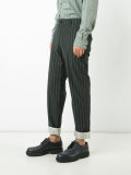 woven stripe trousers 