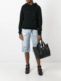 distressed cropped jeans