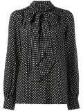 polka dot blouse