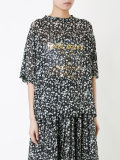 sheer printed blouse 