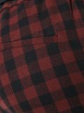 checked crop trousers 