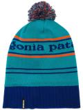 pom-pom striped beanie
