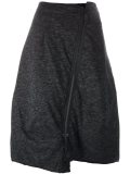 asymmetric zipped skirt