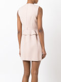 pleated trim dress 