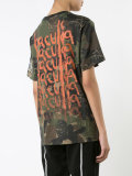 camouflage eye print T-shirt