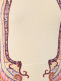 printed rib accent dress