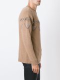 cable knit studded jumper