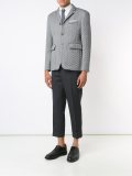 jacquard padded blazer