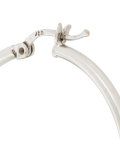 'Bone' diamond hoop earrings