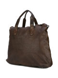 leather-trimmed bag