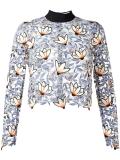 Peony cropped blouse