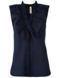 ruffle neck top