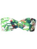 printed bandeau bikini top