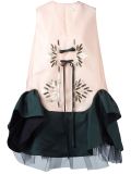 embellished ruffled dress