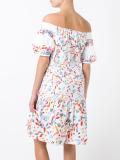 off-the-shoulder tiered dress