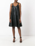 pleat shift dress