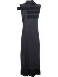 off-centre zip dress