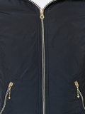 zipped hooded jacket