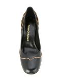 gold-tone trimmed pumps