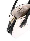 contrast detailing tote bag