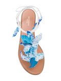 floral motif sandals 