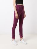 velvet high waist skinny trousers