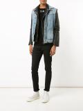 denim layered jacket