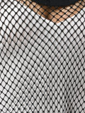 mesh detail dress