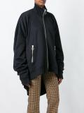 zip up oversized jacket