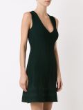 v-neck knit dress
