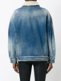 shearling denim jacket
