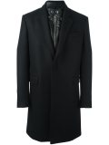 built-in band collar coat