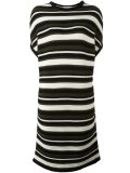 striped knitted T-shirt dress
