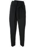 belted cropped trousers