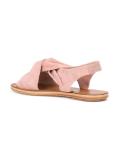 crossover front flat sandals
