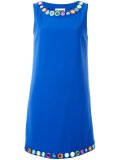 mirror embroidered shift dress