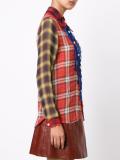 plaid ruffled shirt