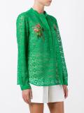 lace embroidered tree shirt