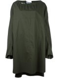 drawstring collar dress