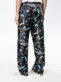 swan and floral print pyjama trousers
