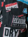 logo print overshirt jacket