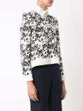 floral pattern cropped jacket