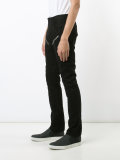 zipped detail skinny jeans