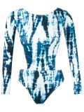 cut out long sleeve swimsuit