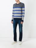 gradient detail straight-leg jeans