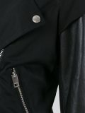 hooded biker jacket