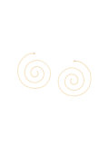 large spiral roe earrings