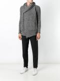 hooded boxy cardigan 