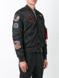 patch detail bomber jacket