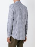 checked button down shirt